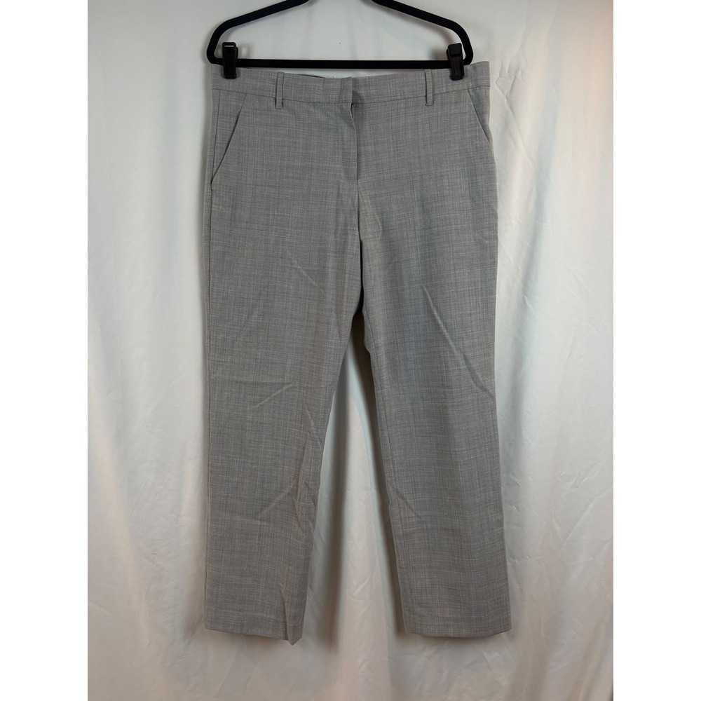 Gap True Straight‎ Gray Dress Pants Womens 14R Stretch Career Trousers Workwear